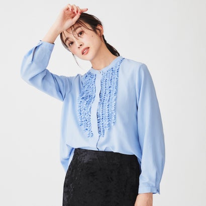 アンタイトル UNTITLED 長袖フリルブラウス （サックスブルー(090)）