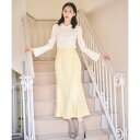 トランテアン ソン ドゥ モード 31 Sons de mode ツイードマーメイドスカート (イエロー)