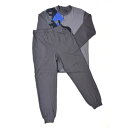 アダバット リラックスウェア アンダーウェア adabat RELAX WEAR / UNDER WEAR 長袖ヘンリーネックパジャマ (チャコール)