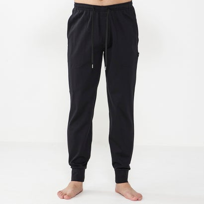 エポカ ウォモ EPOCA UOMO 前開リブテーパードパンツ (クロ)