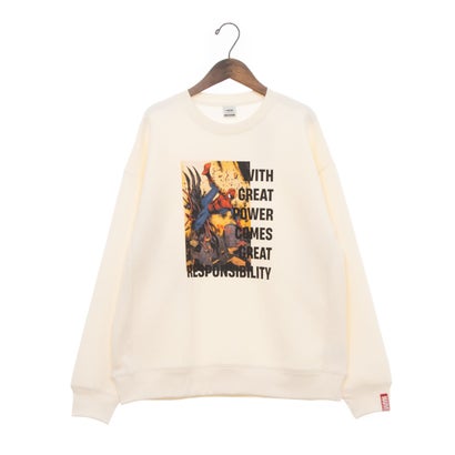 マーベル MARVEL メンズ スウェットトレーナー テックスウェットシャツ TRMV-9C15134TJ (オフホワイト)