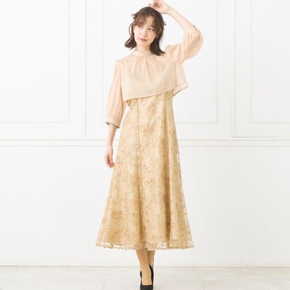 フォルムフォルマ form forma 【formformaオリジナル】刺繍レース ワンピースドレス （イエロー）