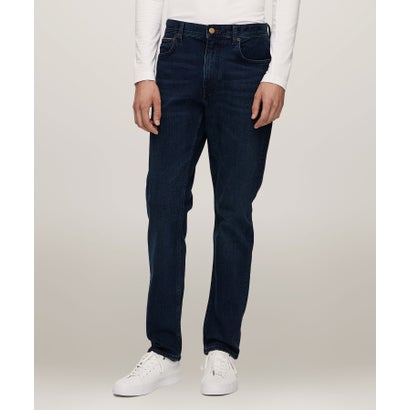 トミー ヒルフィガー TOMMY HILFIGER レギュラーマーサーストレートジーンズ (インディゴブルー) トミー ヒルフィガー TOMMY HILFIGER レギュラーマーサーストレートジーンズ (インディゴブルー)