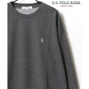 U.S. POLO ASSN./ユーエスポロアッスン USPA ビッグシルエット ワンポイント刺繍 スウェット トレーナー レディース メンズ ユニセックス