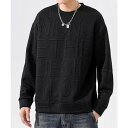 ミニミニストア miniministore エンボス加工ロゴtシャツ メンズ 長袖 (ブラック)