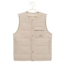 ザ・ノース・フェイス THE NORTH FACE アウトドア アウトドアベスト Meadow Warm Vest_メドウウォームベスト NY82330 (フォッシルアイボリー)(4)