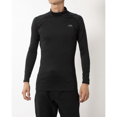ティゴラ TIGORA メンズ フィットネス 長袖コンプレッションインナー ベーシックウォーム長袖ハイネック TR-3A1604UT （ブラック）
