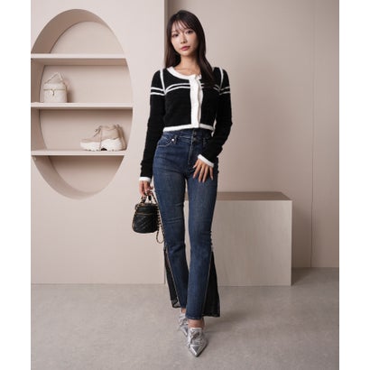 リップサービス LIP SERVICE サイドZIPレース2WAYデニムパンツ （インディゴ）