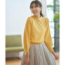 any SiS 【CICA加工】推しカラーパフスリーブ ニット (黄)