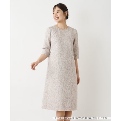 レリアン Leilian ワンピース (ブラウン系)