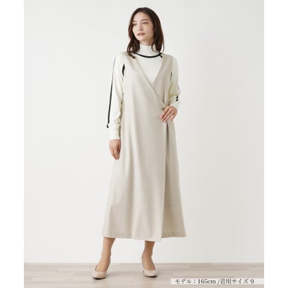 レリアン Leilian ジャンパースカート （ベージュ系）