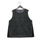 コケットコレクション COKETT COLLECTION スゥェード3段切替ベスト (チャコールグレー)