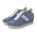 bussola ブソラ オールレザー インヒールスニーカー (Blue)