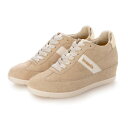 bussola ブソラ オールレザー インヒールスニーカー (Beige)