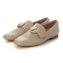 FIORINO フィオリノ 山羊革 エレガンス リボンフラットシューズ (Taupe)