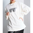 メゾンブリーズ MAISON BREEZE 【MAISON BREEZE】裏毛オーバーサイズ箔プリントプルオーバースウェット DTK (ベージュ)