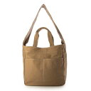 アースメイド EARTH MADE E7010 WASHED CANVAS 2WAY TOTE(BEIGE) (ベージュ)