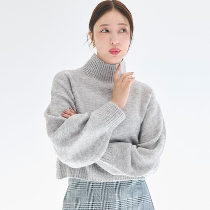 コカ coca 袖バルーンボトルネックニット （Lt.gray）