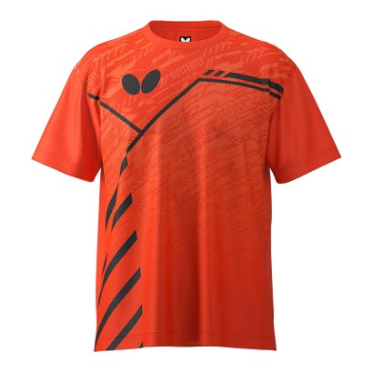 バタフライ BUTTERFLY バタフライ Butterfly 卓球 レクート Tシャツ メンズ レディース 半袖 Tシャツ トップ （フラッシュレッド）