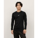 ナイキ NIKE メンズ フィットネス 長袖コンプレッションインナー ナイキ NP ワーム L/S クルー FB7983010 (ブラック/(ホワイト))
