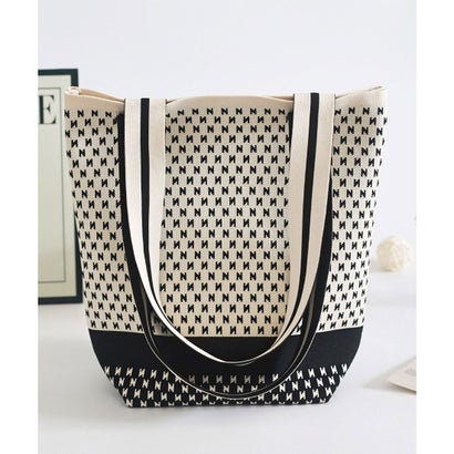 ミニミニストア miniministore トートバッグ ニット編みバッグ 韓国風鞄 （ベージュ系4）