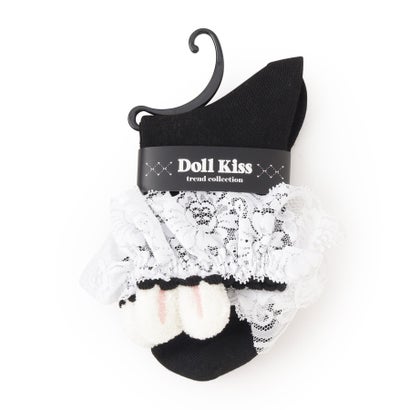 ドール キス Doll Kiss ウサ耳×レース付きソックス (ブラック(019)) ドール キス Doll Kiss ウサ耳×レース付きソックス (ブラック(019))