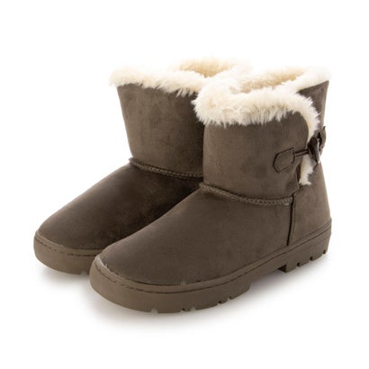 モズ moz スエード調トグル付きムートンブーツ （オーク）