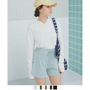シードレス SEA DRESS フード付トップスラッシュガードセットアップ (オフホワイト/Lブルー)
