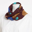 カンカン KANKAN MIXドット柄スヌード (ワイン)