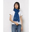 カンカン KANKAN 猫柄ジャガードショール (ネイビー)