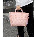 ユーエスポロアッスン U.S. POLO ASSN. キルティング トートバッグ マチあり ミニトート ランチバッグ ハンドバッグ USPA-2681 (ピンク...