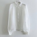 エイチシーエーイー HCAE SHEER BLOUSE (WHTE)