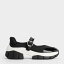 Yunna ユンナ レザー&リサイクルファブリックメリージェーンスニーカー(Black) 16,900円