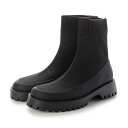 Tiaki /ティアキ(Black)ラメニットソックスブーツ