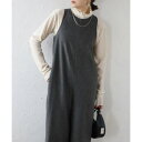 ボンジュールサガン BONJOUR SAGAN ヘリンボーンAラインオールインワン (CHARCOAL-GRAY)