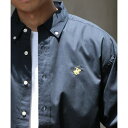ビバリーヒルズポロクラブ BEVERLY HILLS POLO CLUB 【BEVERLY HILLS POLO CLUB】ボタンダウンコットンシャツ 長袖 ロングスリーブ 3878-6020 (ネイビー)