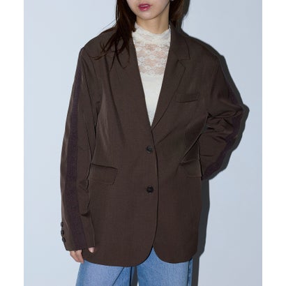 メゾンブリーズレヴール MAISON BREEZE reveur サイドレース テーラードジャケット セットアップ可 オーバーサイズ ライトアウター 長袖