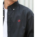 ビバリーヒルズポロクラブ BEVERLY HILLS POLO CLUB 【BEVERLY HILLS POLO CLUB】ボタンダウンコットンシャツ 長袖 ロングスリーブ 3878-6020 (ブラック)