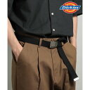 ディッキーズ Dickies DS0741I ナイロンベルト ガチャベルト フリーサイズ 無地 シンプル(ブラック)