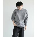 アイモハ aimoha aimoha men Soft Texture high-necked Knit Sweater (ダークグレー)