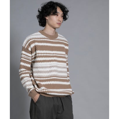  aimoha aimoha men Chic Striped Knit Pullover ʥ١