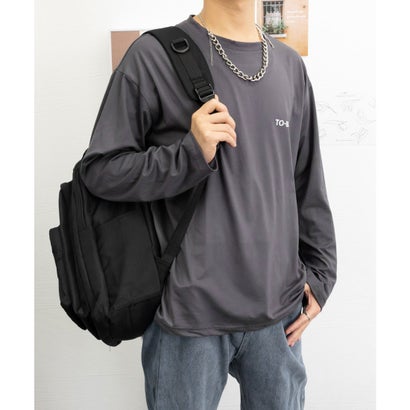 メンズtシャツ 長袖 ロンTクールネック