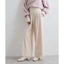 ビス VIS 【美warm】ストレッチ釦付きワイドパンツ/スラックス【アンチピリング/防シワ/洗える】 (ベージュ系(28))