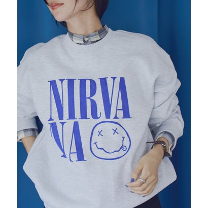 ROCK STANLEY（ロックスタンレー）別注　NIRVANA／プリントスウェット（ライトグレー）