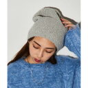 メゾンブリーズ MAISON BREEZE ラメニット ビーニー ニット帽 ニットキャップ DTK (シルバー)