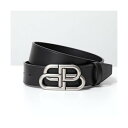 バレンシアガ BALENCIAGA BALENCIAGA ベルト BB LARGE BELT 35 570370 レザー (1CH0B/1000金具シルバー)(4)