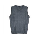 トーキョーシャツ TOKYO SHIRTS ダイヤ柄ニットベスト メンズ (チャコール)
