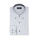 トーキョーシャツ TOKYO SHIRTS 【透け防止】 ボタンダウン 長袖 形態安定 ワイシャツ (グレー)(4)