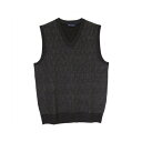 トーキョーシャツ TOKYO SHIRTS 変形ダイヤ柄ニットベスト メンズ (グレー)
