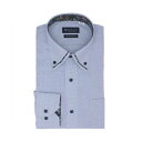 トーキョーシャツ TOKYO SHIRTS 【超形態安定】 ボタンダウン 長袖 形態安定 ワイシャツ (ブルー)